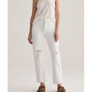 Agolde 90’s white jeans